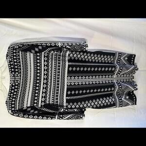 Black and White Printed Dress by Beige - Size 6